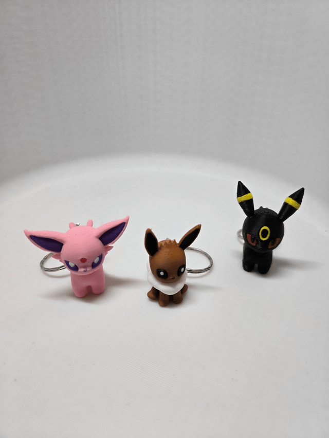 Chibi Eevolution keyring