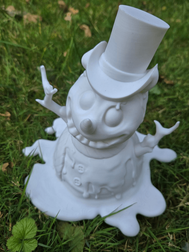 Melting snowman