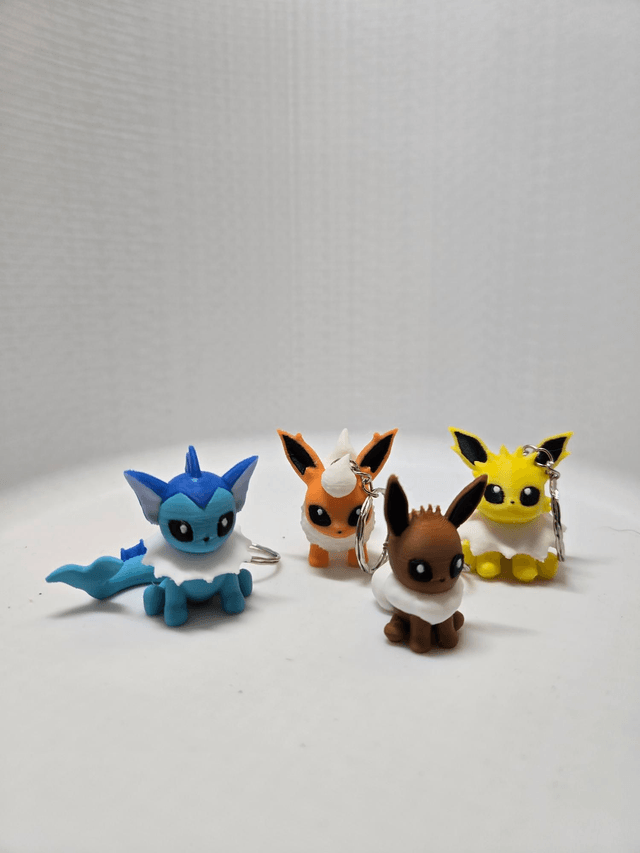 Chibi Eevolution keyring