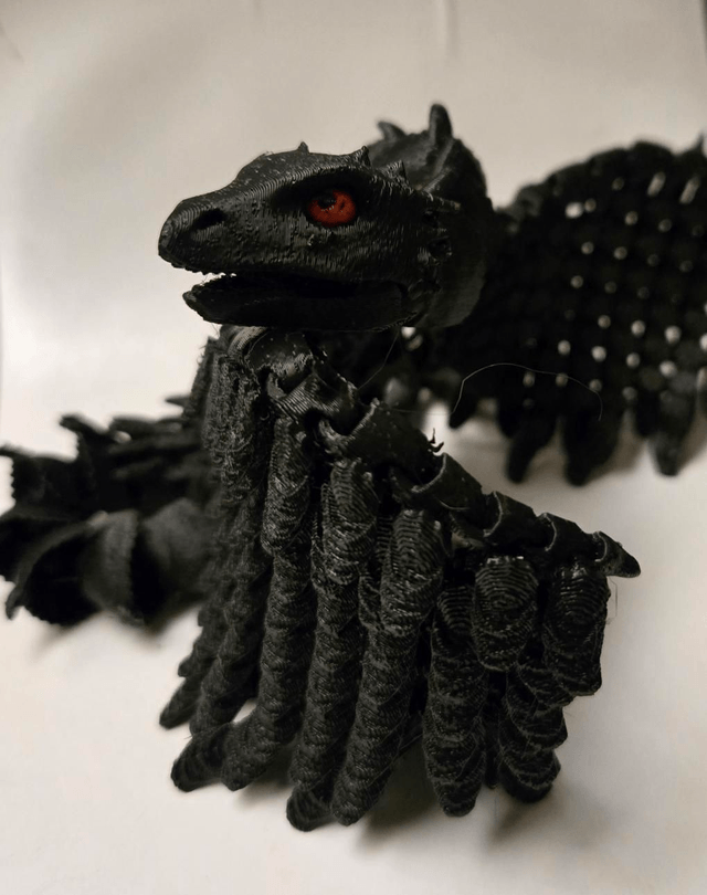 Winged articulated drogon.