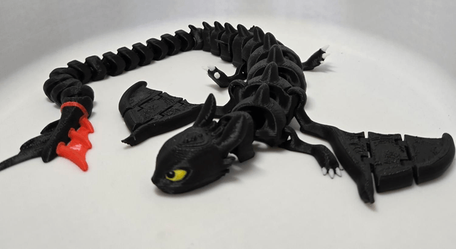 Articulated toothless the dragon