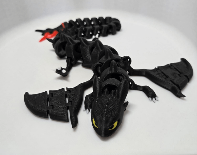 Articulated toothless the dragon