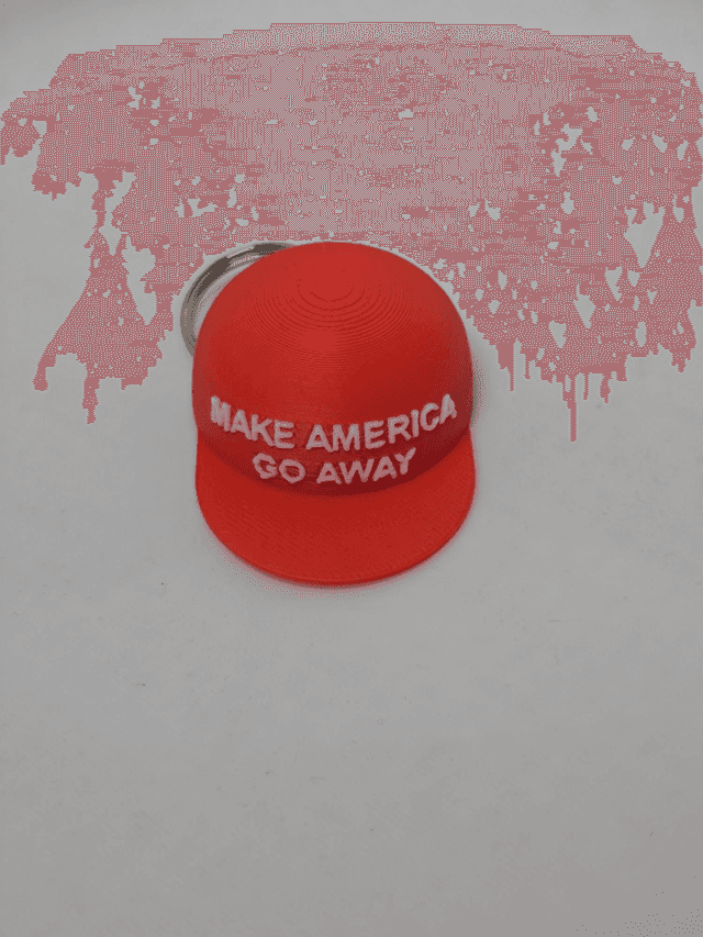 Make America Go Away (MAGA) keyring