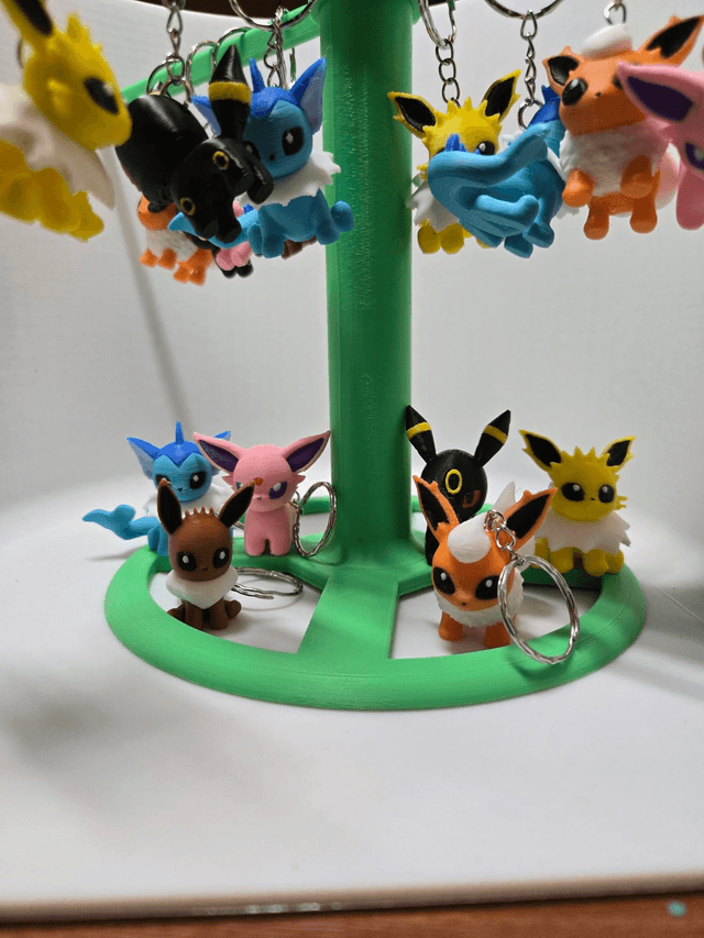 Chibi Eevolution keyring